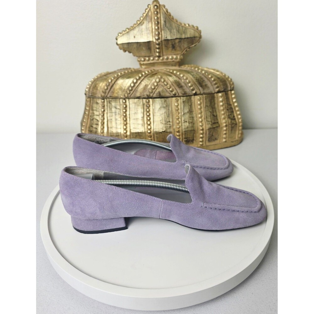 BELLINI Womens Lavender Purple Suede Loafers Flats Sz 8.5 Lilac Slip On Shoes - Picture 13 of 15